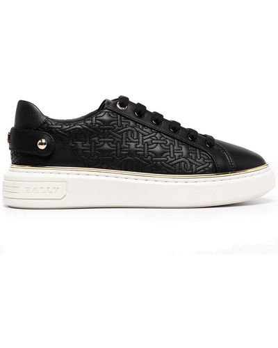 Bally Malya Monogram-quilted Trainers - Black