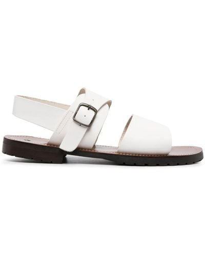 Daniela Gregis Double-strap Calf-leather Sandals - White