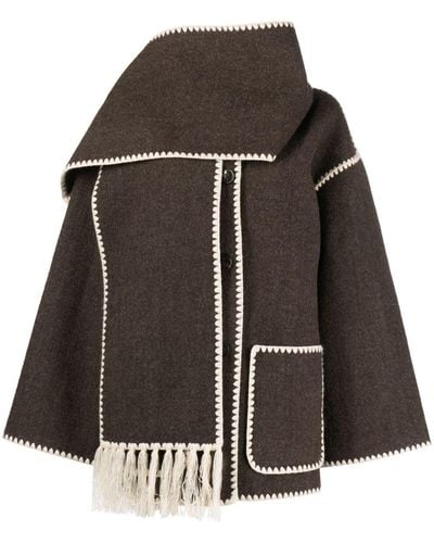 Totême スカーフ ジャケット - ブラウン