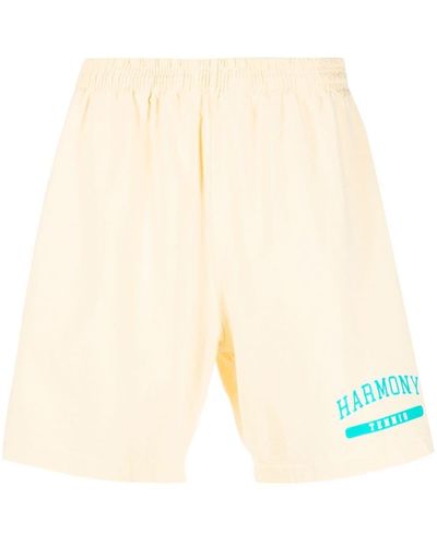 Harmony Logo Track Shorts - Yellow