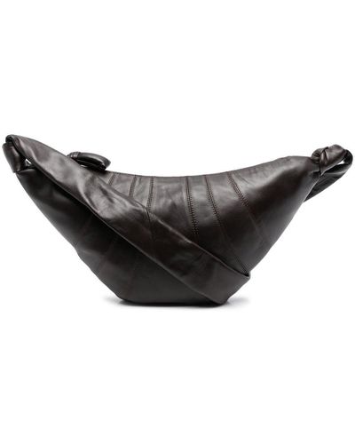 Lemaire Croissant Leather Shoulder Bag - Brown