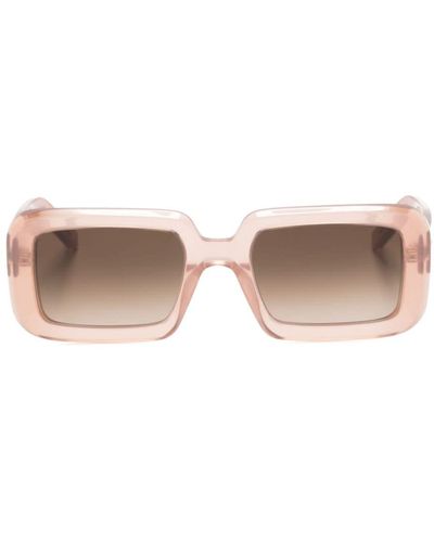 Saint Laurent SL534 Sonnenbrille mit eckigem Gestell - Pink