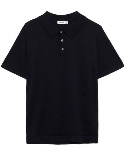 Jonathan Simkhai Barron Cotton Polo Shirt - Black