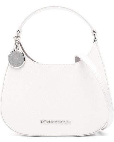 Emporio Armani Handtasche mit Logo-Schriftzug - Weiß