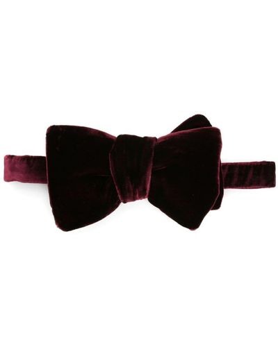 Tom Ford Velvet Adjustable Bow Tie - Black