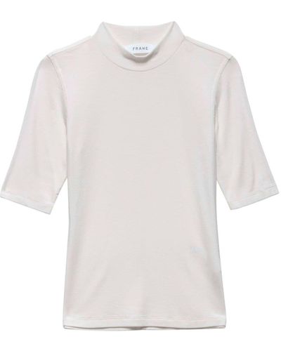 FRAME T-shirt a coste - Bianco