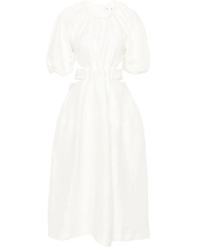 Aje. Mimosa Cut-out Midi Dress - White