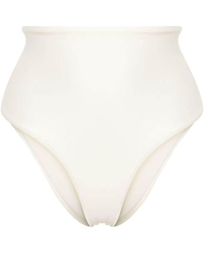 Raquel Diniz X Lenny Niemeyer High-waisted Bikini Bottoms - White