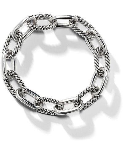 David Yurman Sterling Silver Dy Madison Chain Bracelet - Multicolour