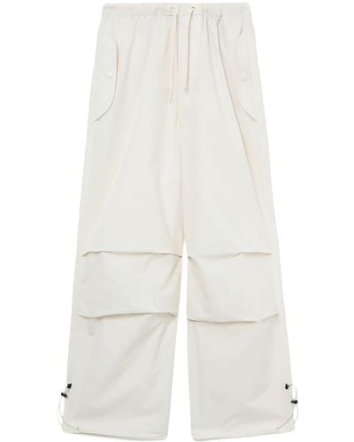 FIVE CM Drawstring-ankle Cargo Trousers - White