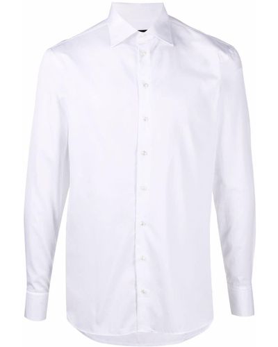 Giorgio Armani Getailleerd Overhemd - Wit