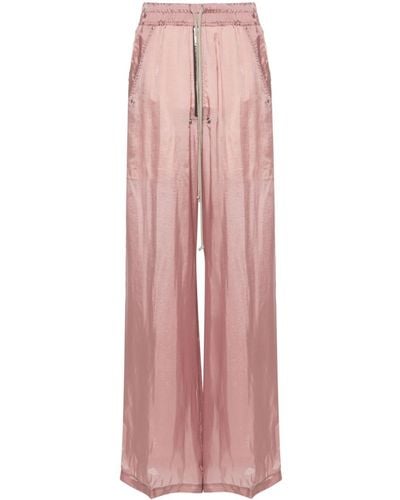 Rick Owens Geth Belas Cupro Trousers - Pink