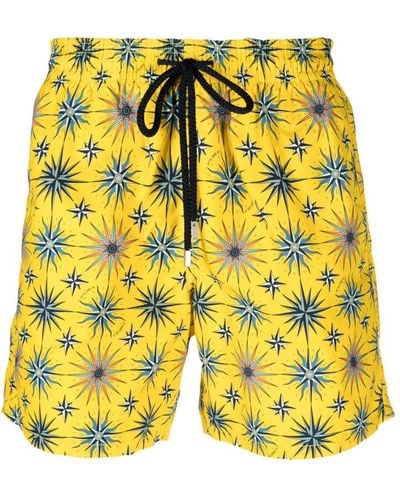 Vilebrequin Star-print Swim Shorts - Yellow