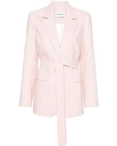 Claudie Pierlot Notched-lapels Single-breasted Blazer - Pink