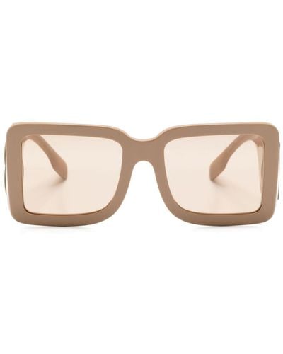 Burberry Square-frame Sunglasses - Natural