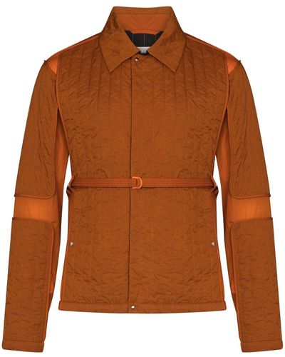 Craig Green Belted Quilted Padded Jacket - Orange