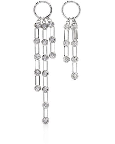 Justine Clenquet Angie Crystal-embellished Dangle Earrings - White