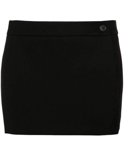 Wardrobe NYC Minifalda con cintura baja - Negro