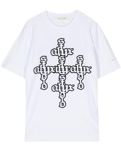 1017 ALYX 9SM Katoenen T-shirt Met Print - Wit