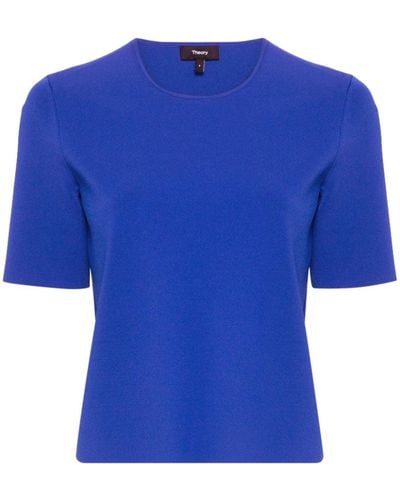 Theory Short-sleeve Jersey T-shirt - Blue