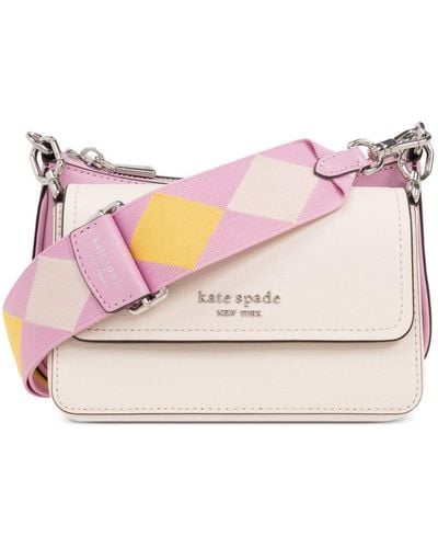 Kate Spade Double Up Crossbody Bag - ピンク