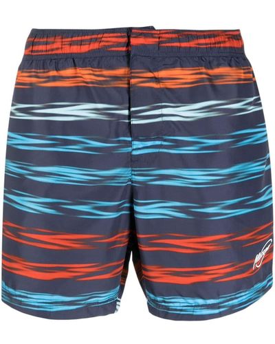 Missoni Logo-print Swim Shorts - Blue