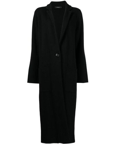 Lisa Yang Single-breasted Fitted Coat - Black