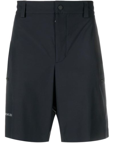 3 MONCLER GRENOBLE Pantalones cortos anchos con logo - Azul