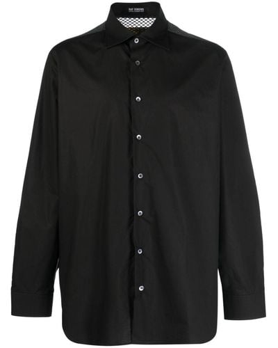 Raf Simons Camisa con parche del logo - Negro