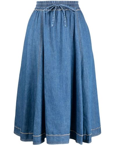 3.1 Phillip Lim Fully-pleated Mid-length Skirt - Blue