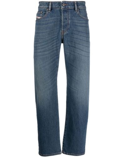 DIESEL D-mihtry Whiskering-effect Tapered Jeans - Blue