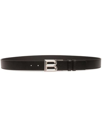 Bally Logo-buckle Leather Belt - Black