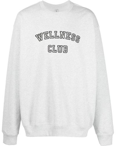 Sporty & Rich Sweatshirt mit Slogan-Print - Weiß