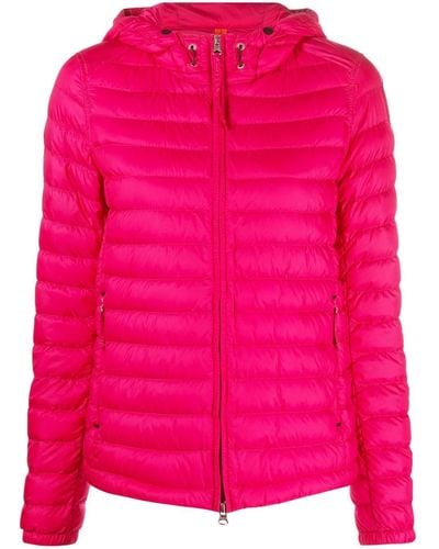 Parajumpers Hooded Zip-up Puffer Jacket - Pink