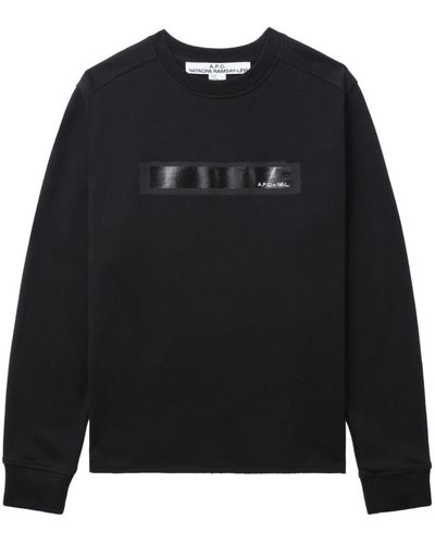 A.P.C. Katoenen Sweater - Zwart