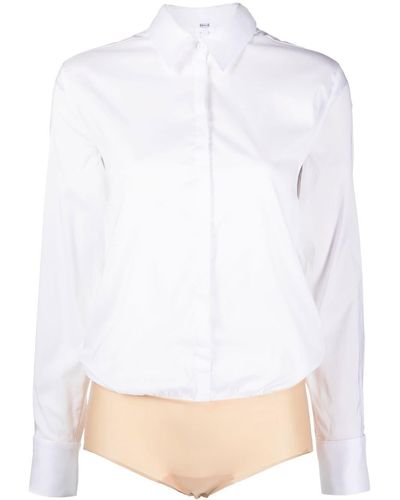 Wolford London Shirt-style Body White