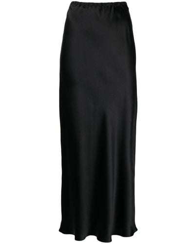 Gilda & Pearl Aria Silk Maxi Skirt - Black