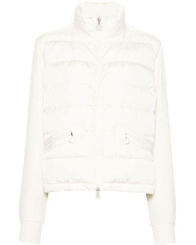 Moncler Panelled Padded Jacket - White