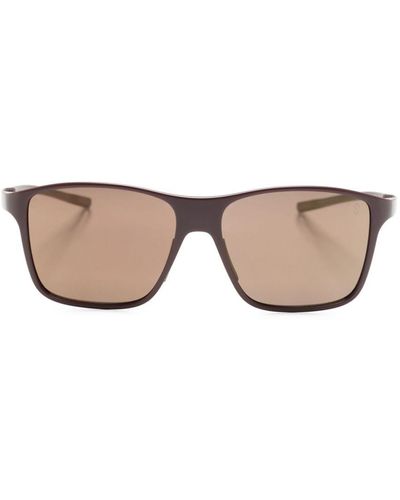 Tag Heuer Bolide Rectangle-frame Sunglasses - Brown