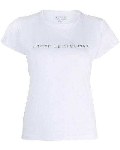 agnès b. Short-sleeve Cotton T-shirt - White