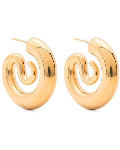 Panconesi Small Serpent Hoop Earrings - Metallic