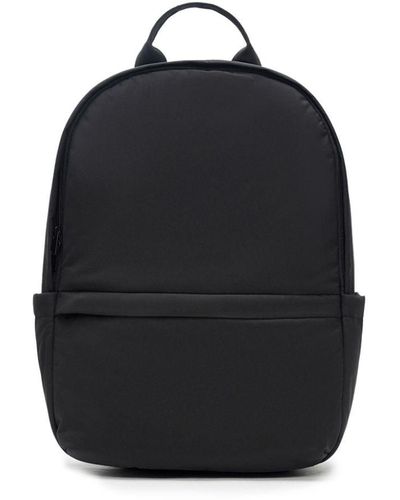 12 STOREEZ Panelled Zip-up Backpack - Black