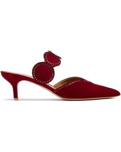 Malone Souliers Mules Tibby 45 mm à bout pointu - Rouge