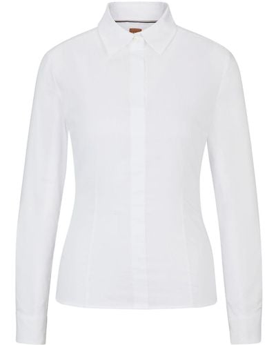 BOSS Long-sleeve Shirt - White