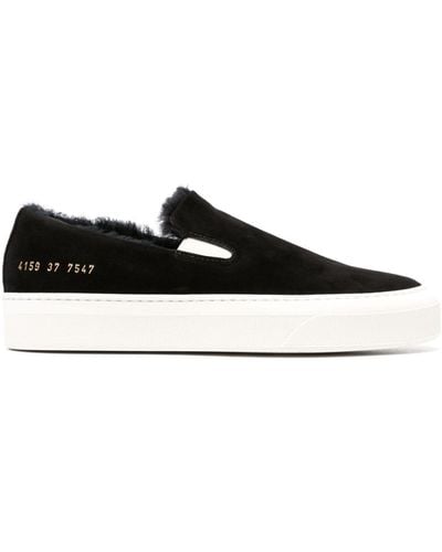 Common Projects Suede Slip-on Sneakers - Black