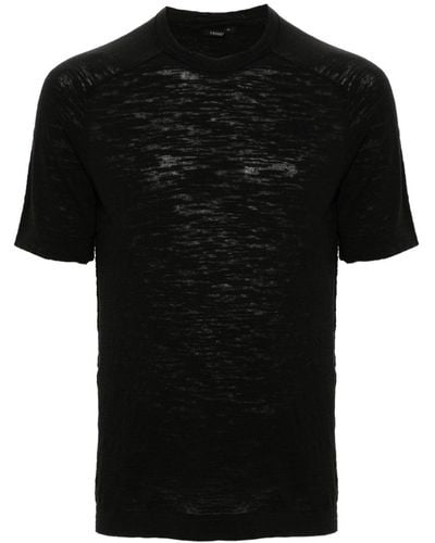 Transit Slub-texture T-shirt - Black