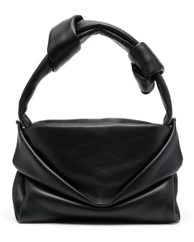 STAUD Sac cabas Kiss en cuir - Noir