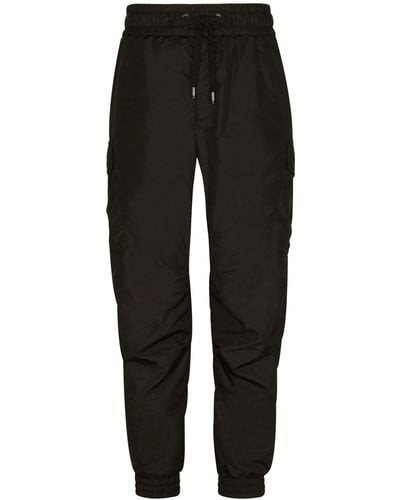 Dolce & Gabbana Tapered Cargo Track Pants - Black