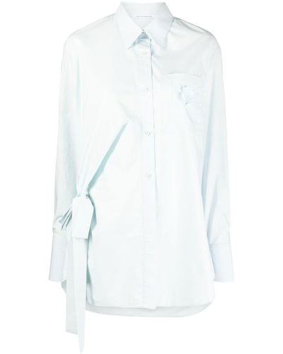 Cecilie Bahnsen Fenet Floral-patch Shirt - White