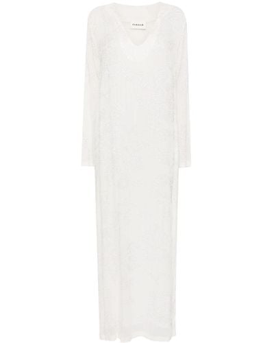 P.A.R.O.S.H. Rilda Bead-embellished Dress - White